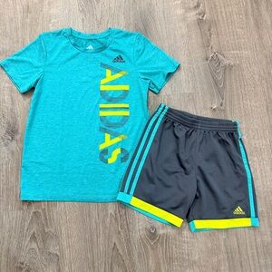Adidas Boys Athletic Tee + Shorts Set